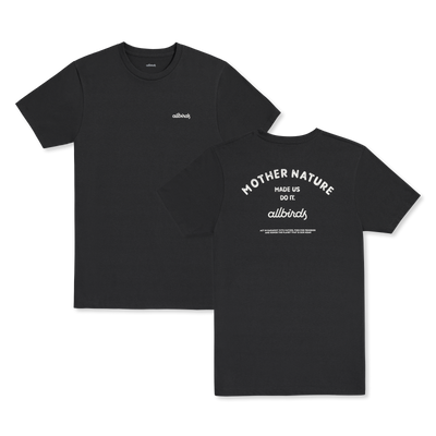 Men's Recycled Tee - Mother Nature - Natural Black