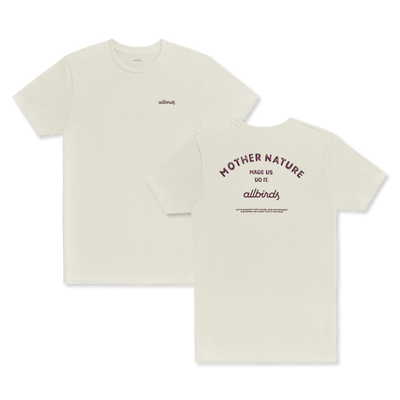 Men's Recycled Tee - Mother Nature - Natural White