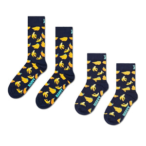 Mini & Me: Matching Banana Sock Set for Kids & Adults