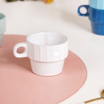 Stackable Mini Tea Cup Set Of 6 Kaori Ocean Tones 100ml