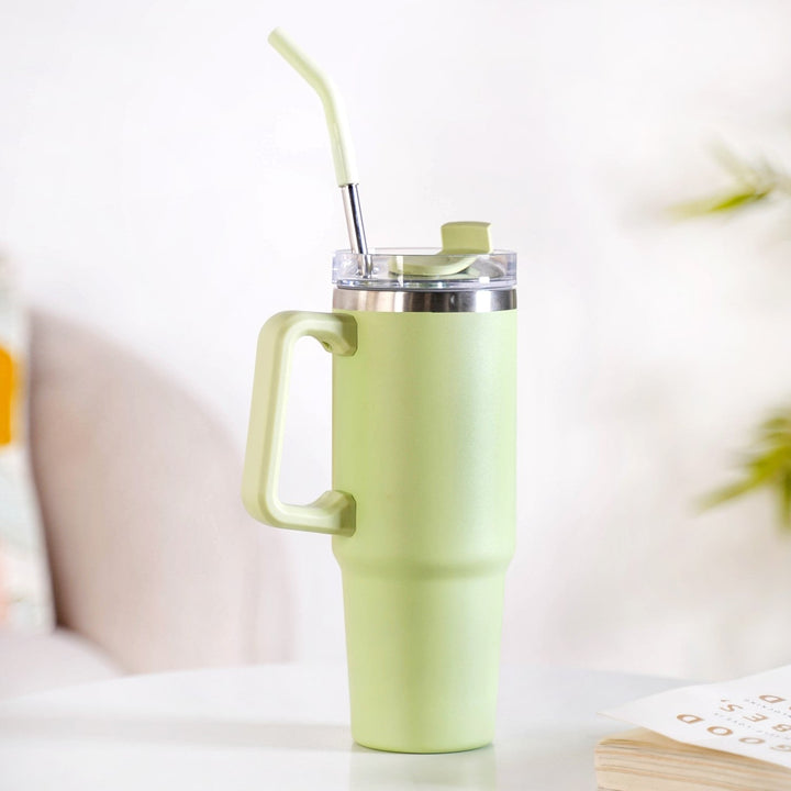 Glacio Insulated Water Bottle Tumbler With Handle Seafoam Green 850ml