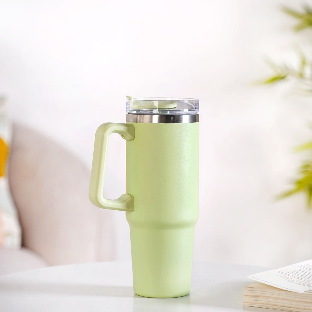 Glacio Insulated Water Bottle Tumbler With Handle Seafoam Green 850ml