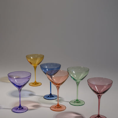 Estelle Colored Martini Glass - Set of 6 {Mystery Box}