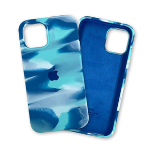 iPhone 12 & 12 Pro Water Silicone Case - Moonstone Blue