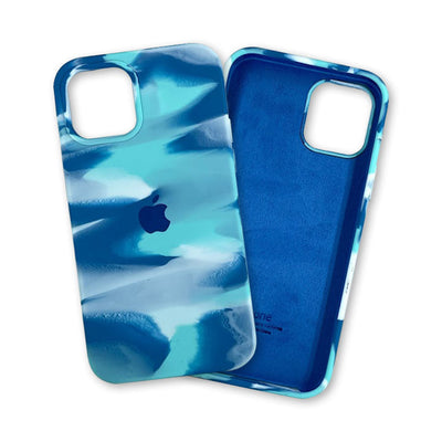iPhone 12 & 12 Pro Water Silicone Case - Moonstone Blue
