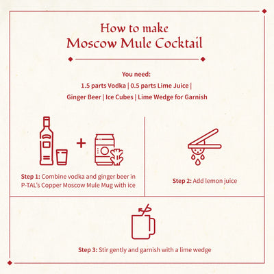 Copper Moscow Mule Mugs (Set of 2 in gift box)