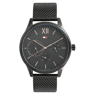 Tommy Hilfiger Damon Black Dial Men 44mm