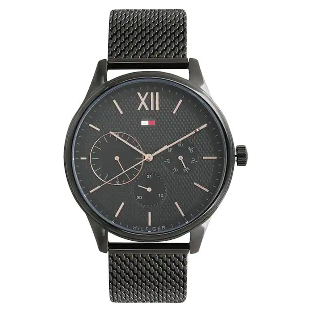 Tommy Hilfiger Damon Black Dial Men 44mm