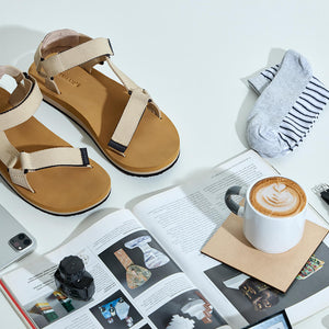 Airy Strap Sandals : Tan-Beige