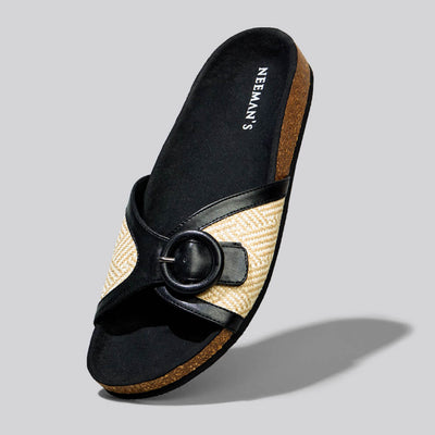 Boheme Chic Slides : Black