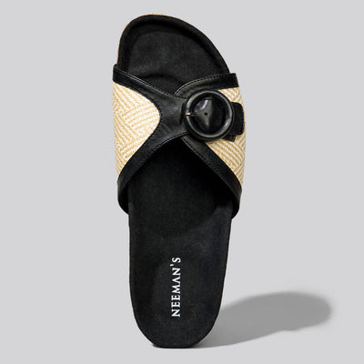 Boheme Chic Slides : Black