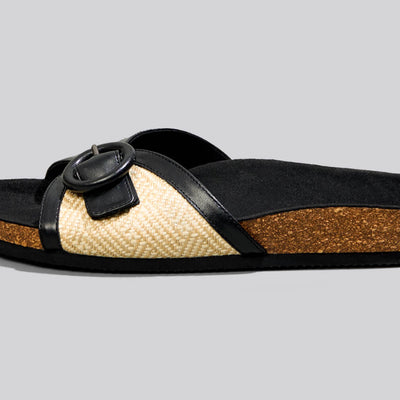 Boheme Chic Slides : Black