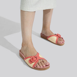 Boheme Chic Slides : Peach