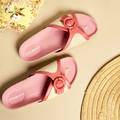 Boheme Chic Slides : Peach