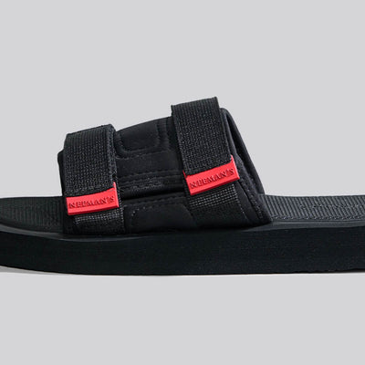 Breezy Fluff Sandals : Black