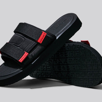 Breezy Fluff Sandals : Black