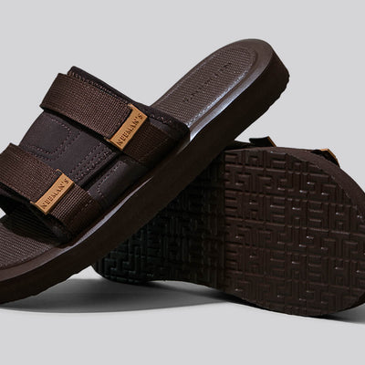 Breezy Fluff Sandals : Brown