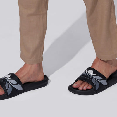 Breather Slides (Men Exclusive) : Black-Grey