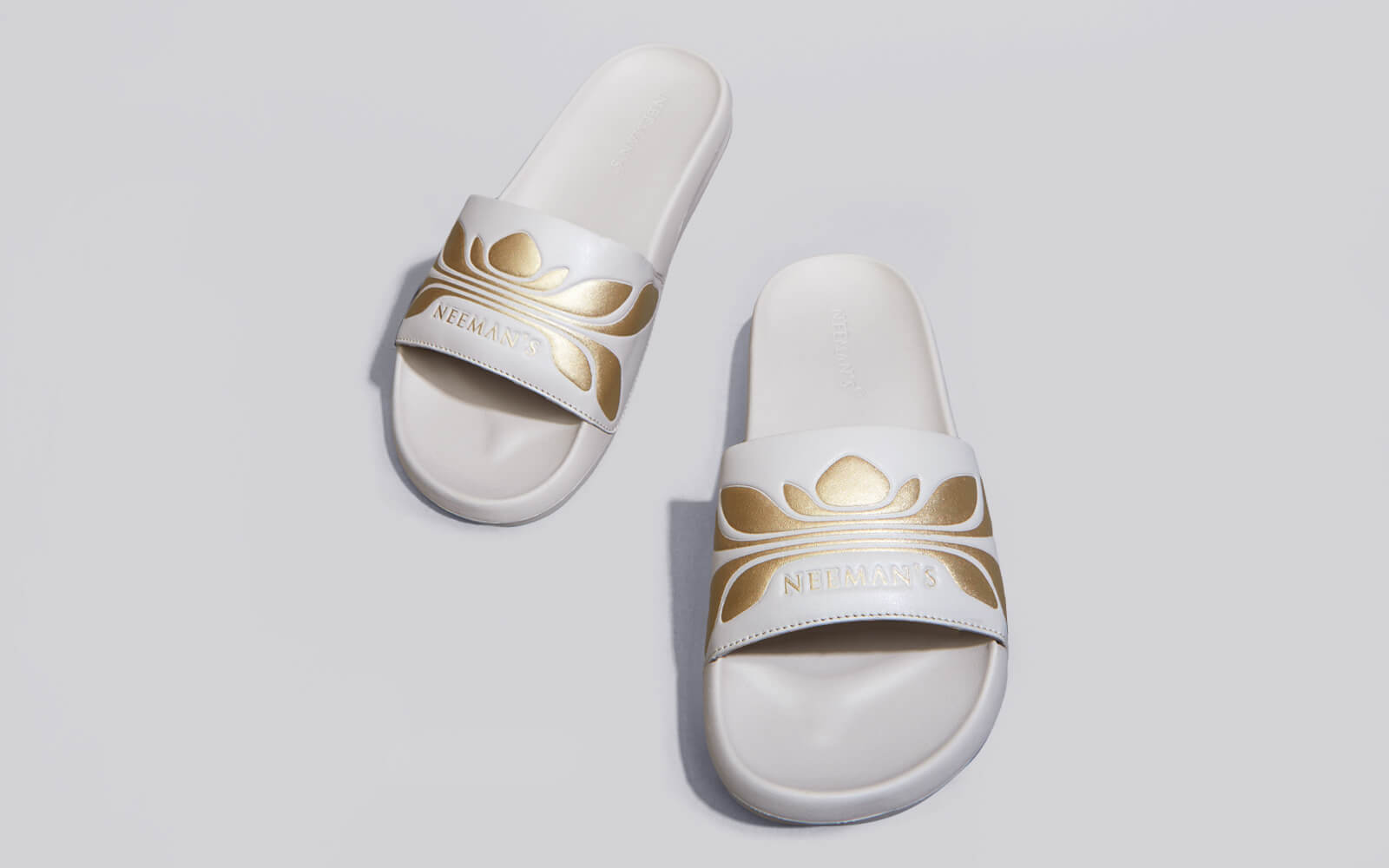 Breather Slides (Women Exclusive) : Grey-Gold