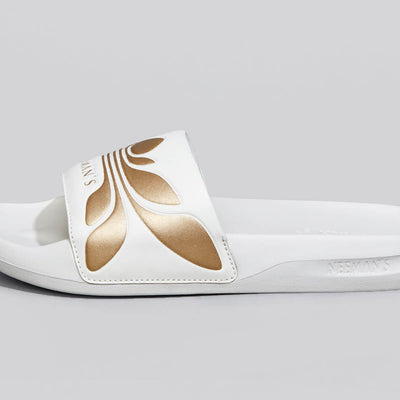 Breather Slides (Women Exclusive) : White-Gold