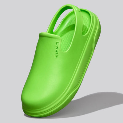 Cushers Clogs For Women : Neon Green
