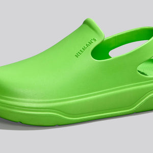 Cushers Clogs For Men : Neon Green