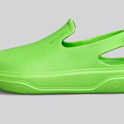 Cushers Clogs For Women : Neon Green