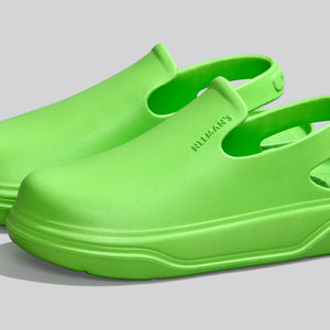 Cushers Clogs For Women : Neon Green