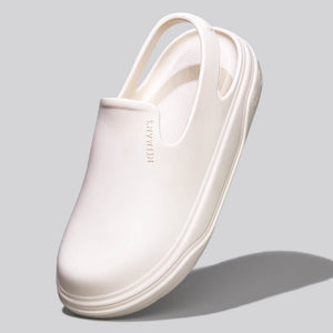 Cushers Clogs For Women : Ivory White