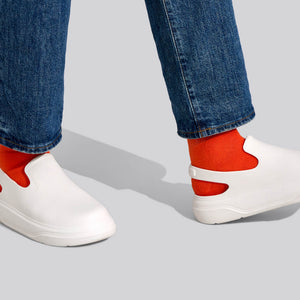 Cushers Clogs For Men : Ivory White