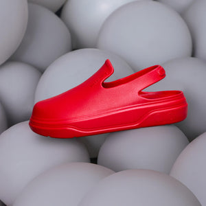 Cushers Clogs For Women : Red