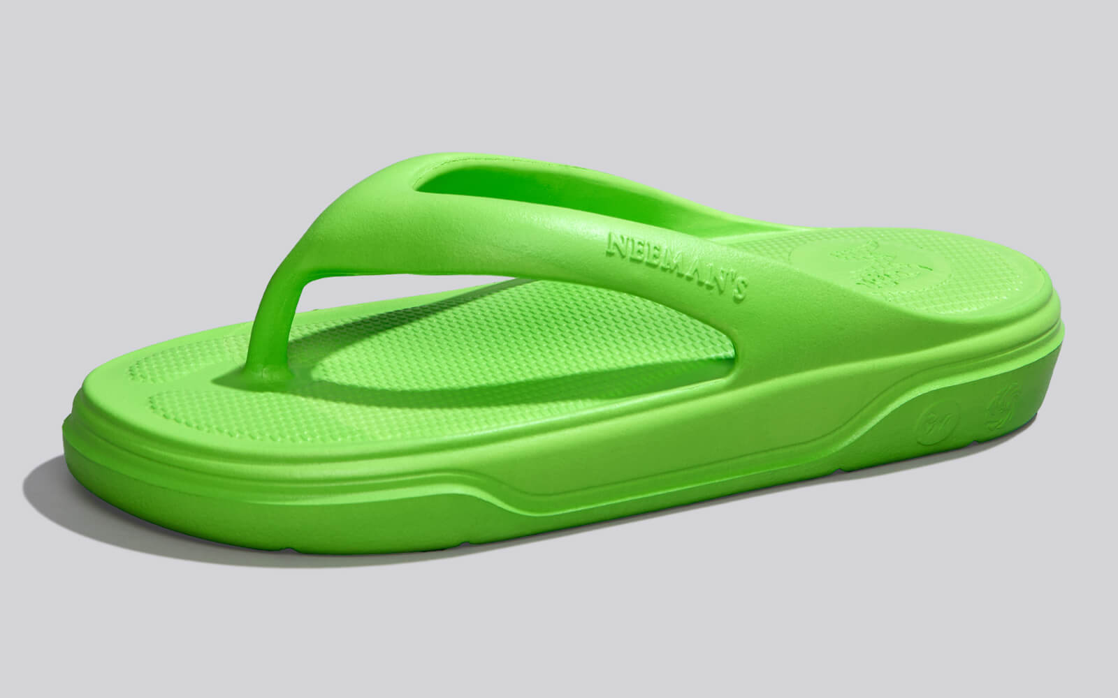 Cushers Flips For Men : Neon Green
