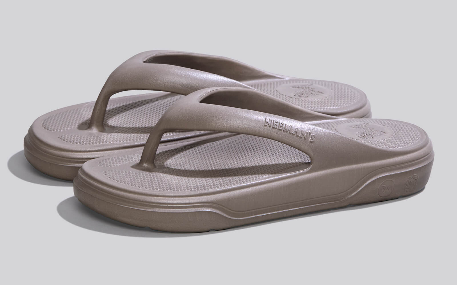 Cushers Flips For Men : Goat Grey