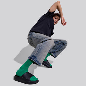 Cushers Slides For Men : Black