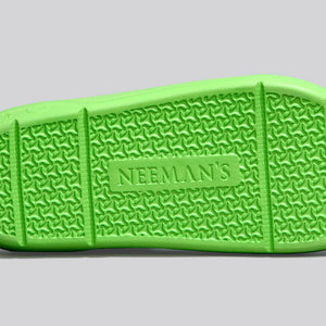 Cushers Slides For Men : Neon Green