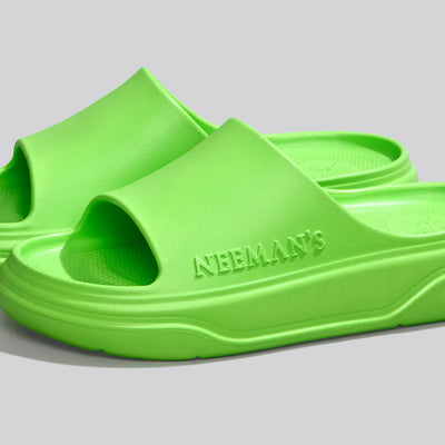 Cushers Slides For Men : Neon Green
