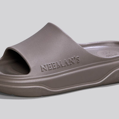Cushers Slides For Men : Goat Grey