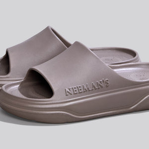Cushers Slides For Men : Goat Grey