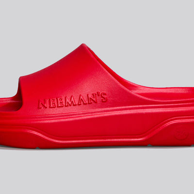 Cushers Slides For Women : Red