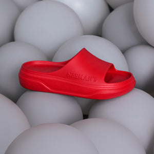 Cushers Slides For Men : Red
