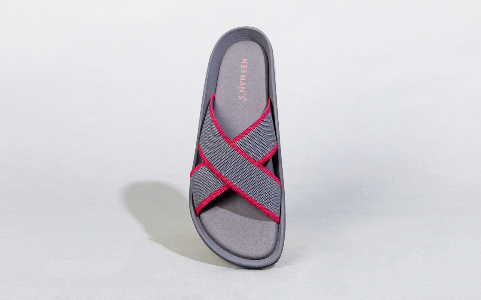 Cross Knit Sandals : Grey