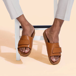 Cork Slides : Tan
