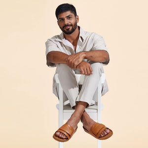Cork Slides : Tan