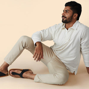 Cork Thong Sandals : Black-Tan