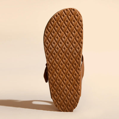 Cork Thong Sandals : Tan