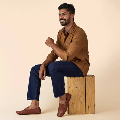 Dress Loafers : Tan