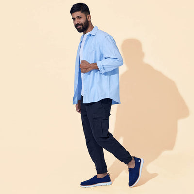Dress Slip Ons : Blue