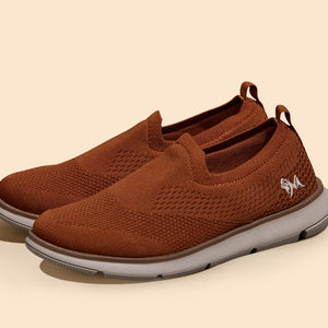 Dress Slip Ons : Brown