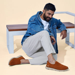 Dress Slip Ons : Brown