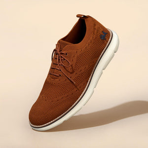 Dress Sneakers : Brown Ivory